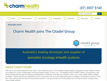 Tablet Screenshot of charmhealth.com.au